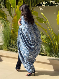 LOLA Silk Kaftan Blue