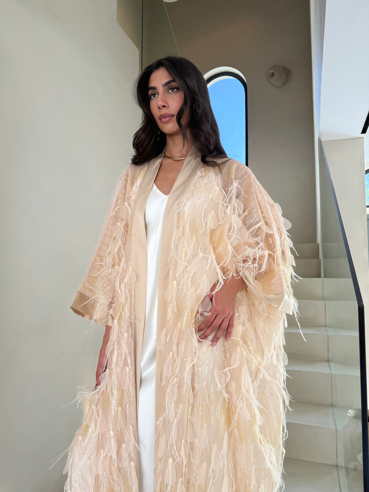 LIZA - Feather Sequin Tunic