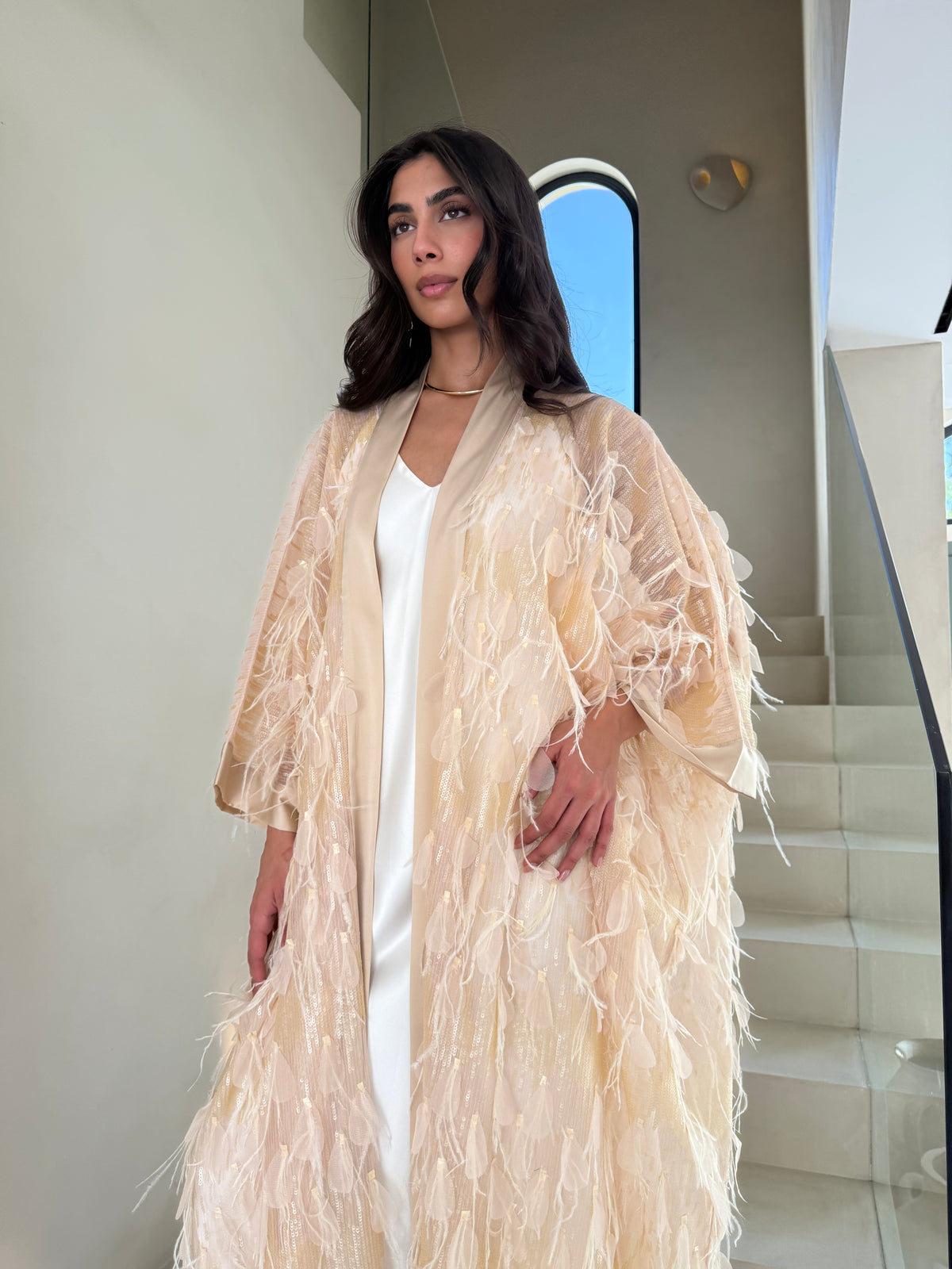 LIZA - Feather Sequin Tunic