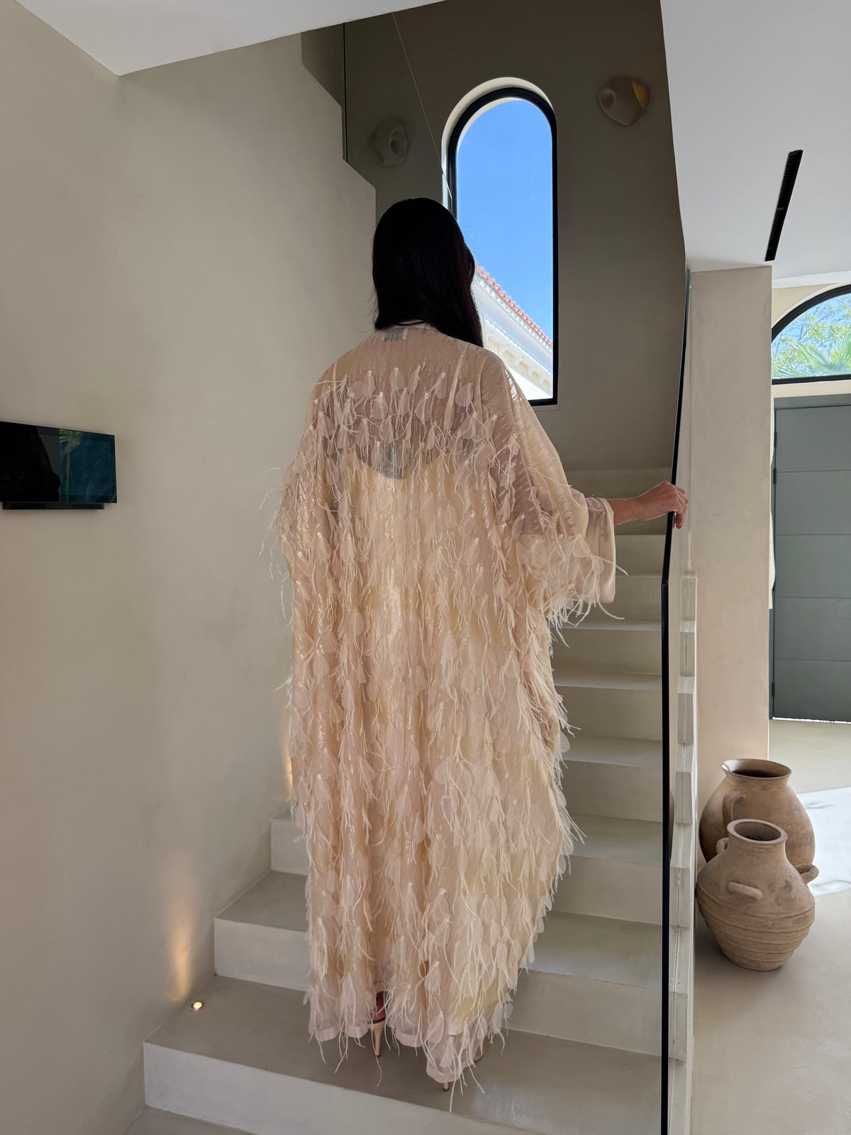 LIZA - Feather Sequin Tunic