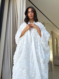 ALMA TUNIC - White Ruffled Chiffon