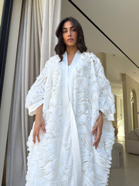 ALMA TUNIC - White Ruffled Chiffon