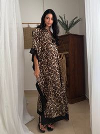 MAYA KAFTAN LEOPARD PRINT