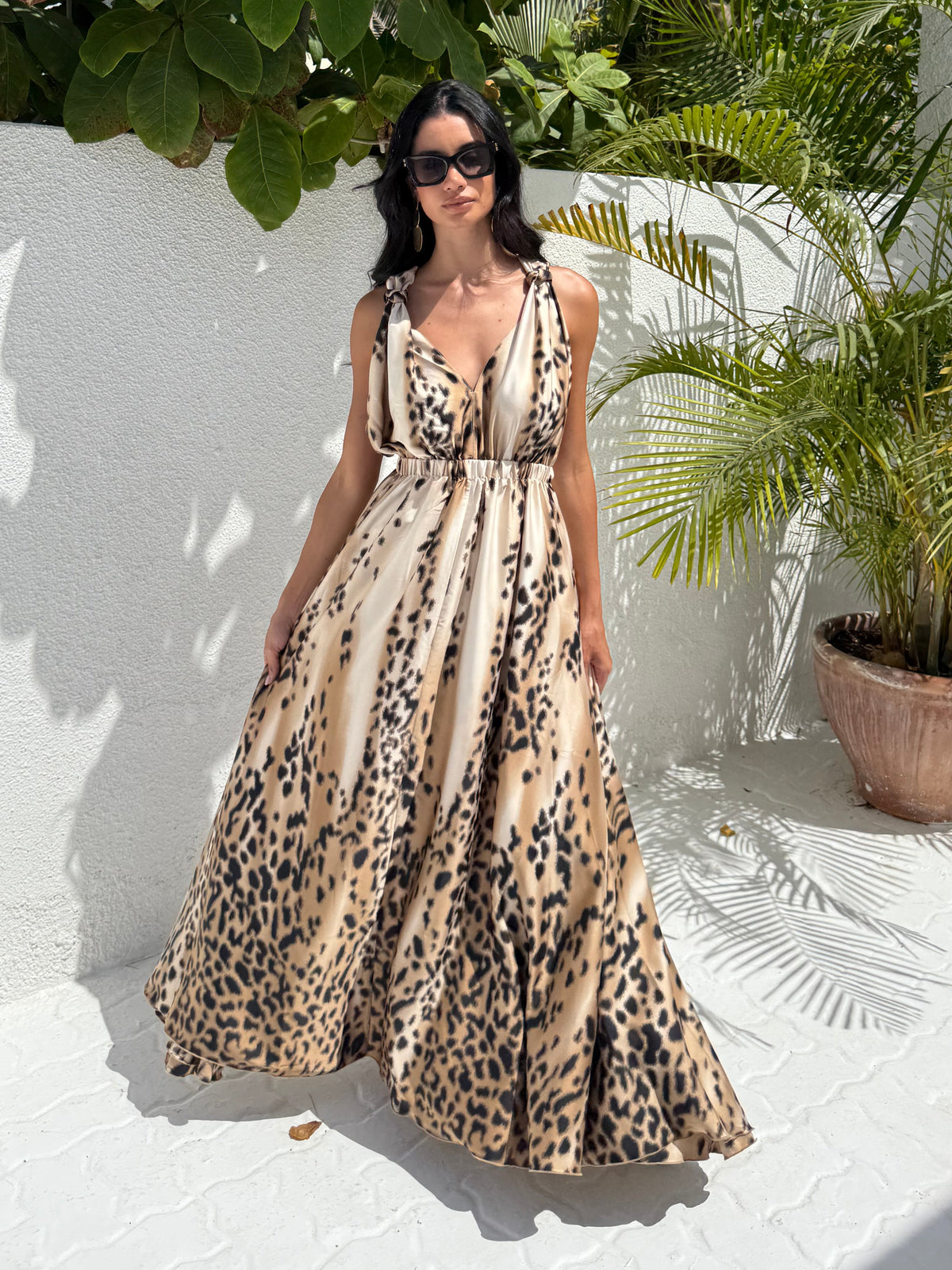 LARA DRESS - CARAMEL