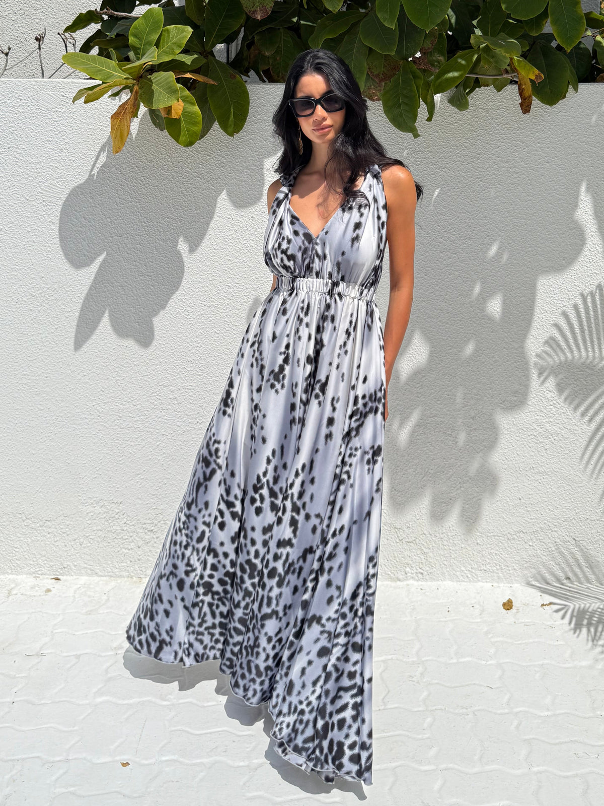 LARA DRESS - BLUE GREY