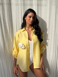 PAT COTTON-SHIRT YELLOW