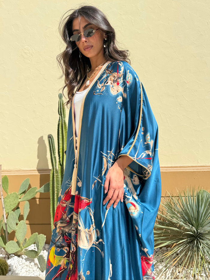 FLAIR SILK TUNIC - Royal Blue