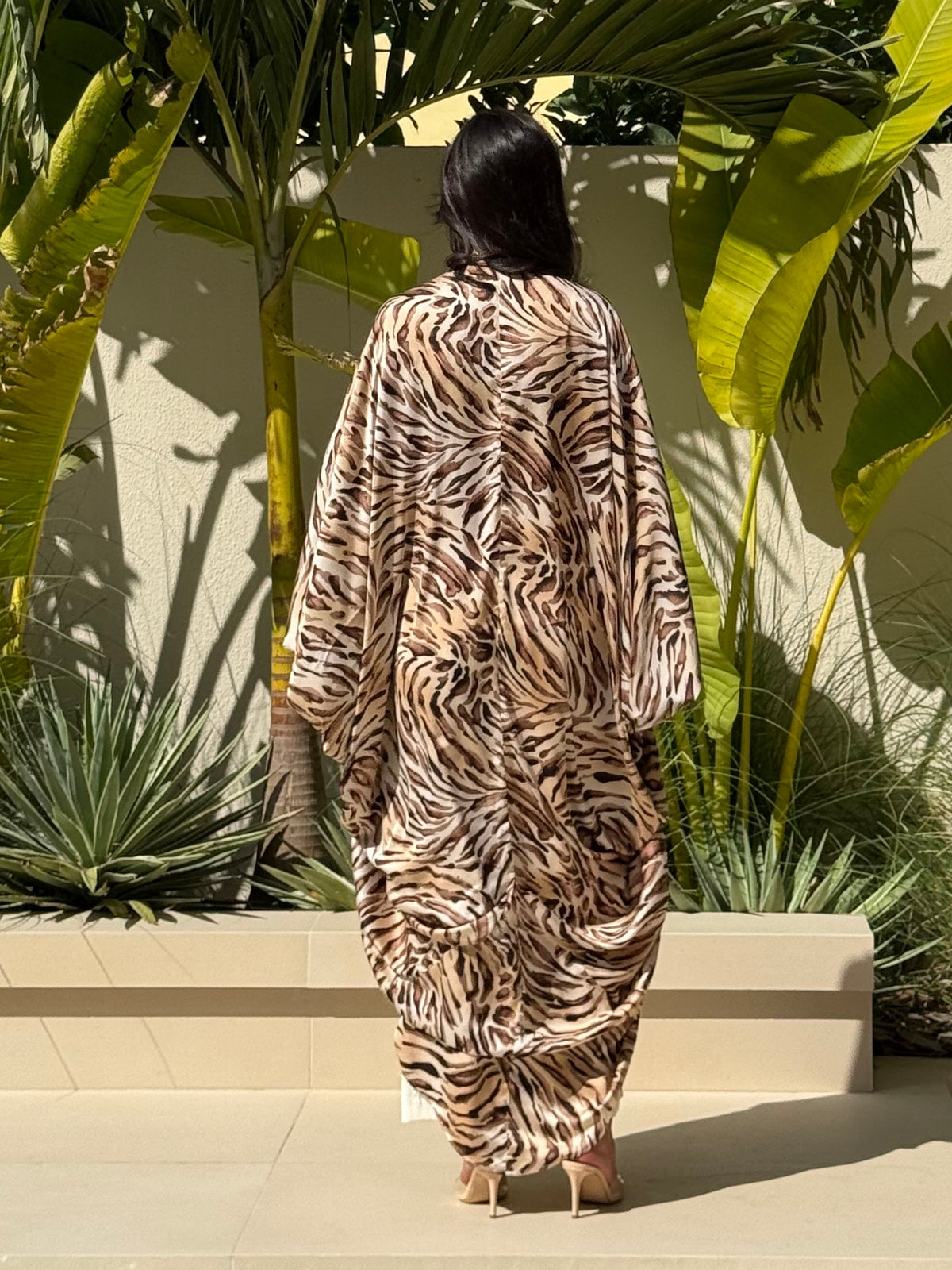 LOLA Silk Kaftan Caramel