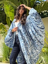 LOLA Silk Kaftan Blue