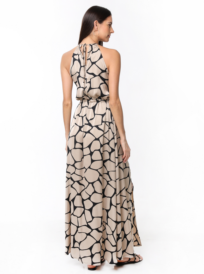 ALBA DRESS GIRAFFE CARAMEL