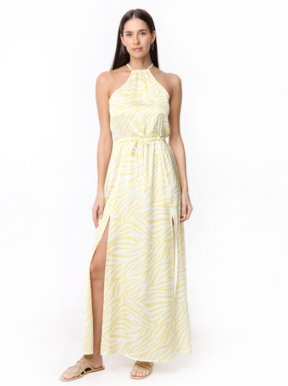 ALBA DRESS ZEBRA YELLOW