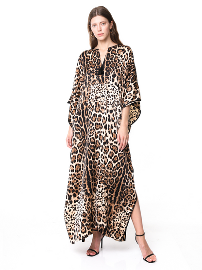 CLASSIC KAFTAN - LEOPARD PRINT