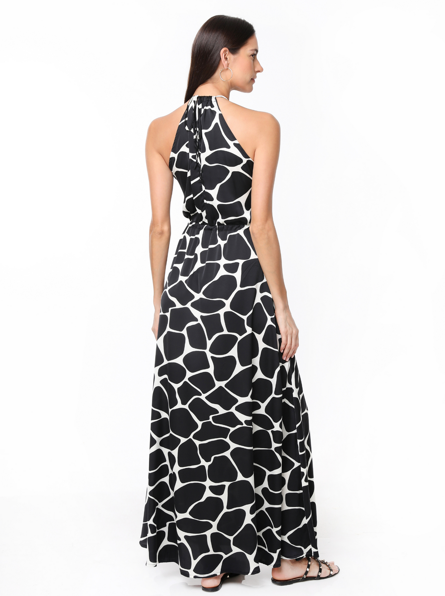 ALBA DRESS GIRAFFE BLACK