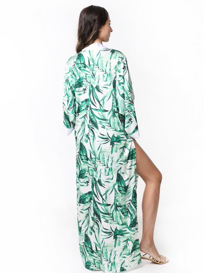 SARA KIMONO PALM LEAVES