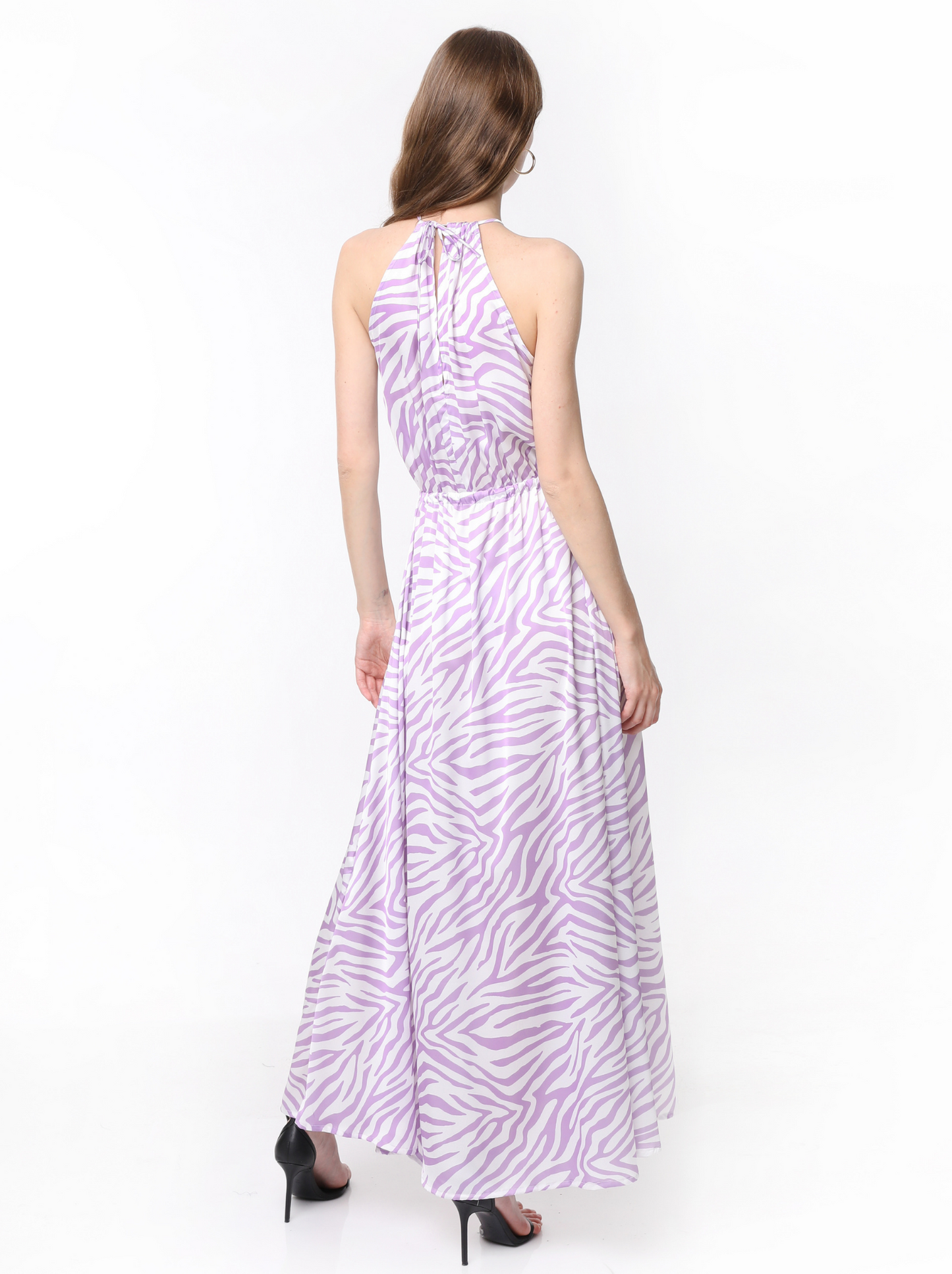 ALBA DRESS ZEBRA VIOLET