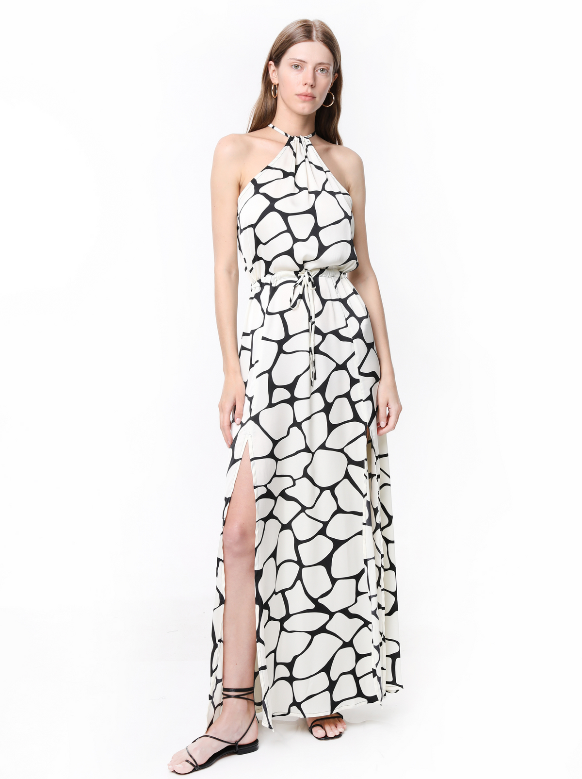 ALBA DRESS GIRAFFE CREAM