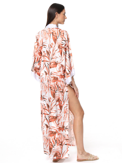 SARA KIMONO PALM LEAVES