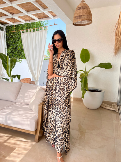 CLASSIC KAFTAN - LEOPARD PRINT