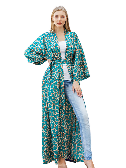 OLYMPIA KAFTAN AQUA GREEN