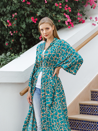 OLYMPIA KAFTAN AQUA GREEN