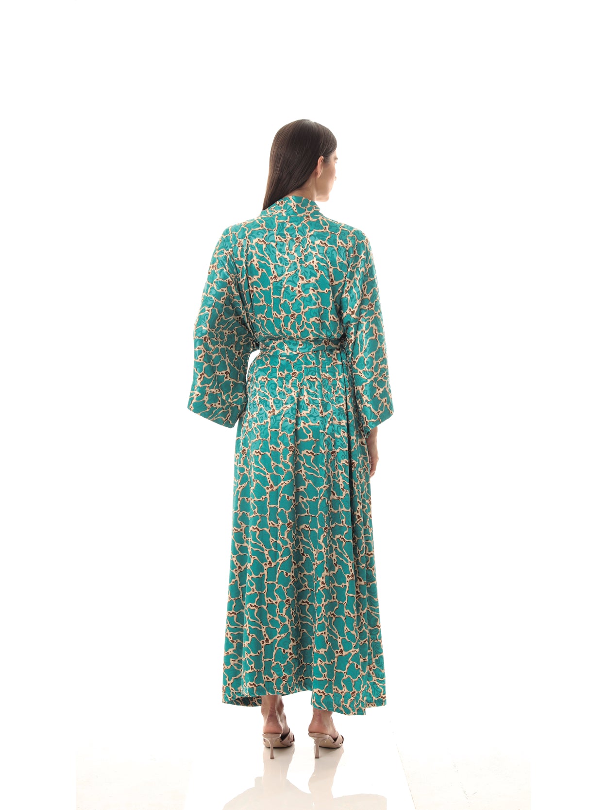 OLYMPIA KAFTAN AQUA GREEN